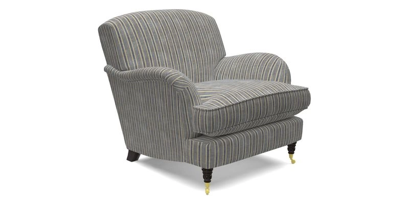 Kentwell Chair in Caroline Maria Applebee Collage Wildflowers with fringe in Sophie Bullion Currant