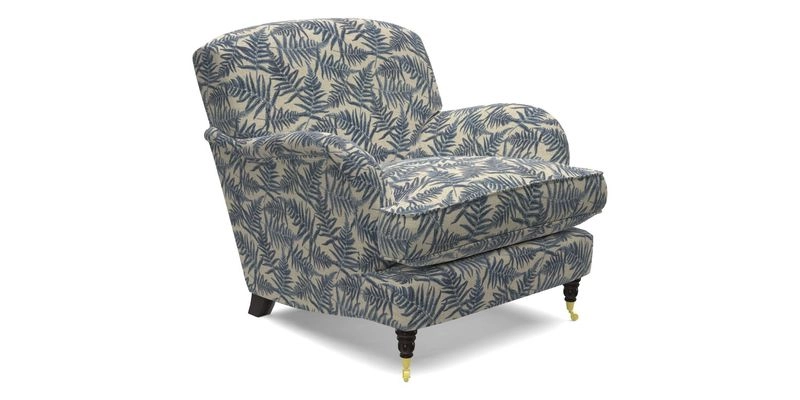 Kentwell Chair in Caroline Maria Applebee Collage Wildflowers with fringe in Sophie Bullion Currant