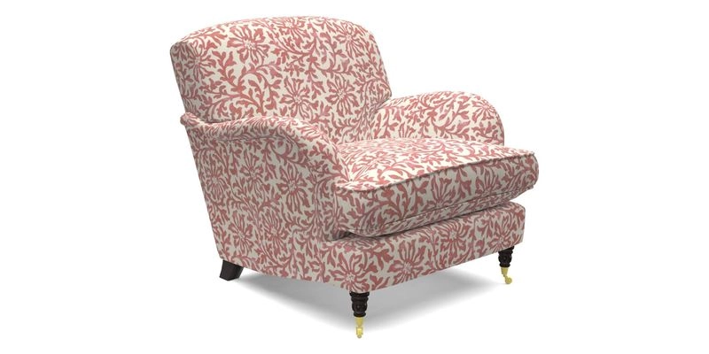 Kentwell Chair in Caroline Maria Applebee Collage Wildflowers with fringe in Sophie Bullion Currant