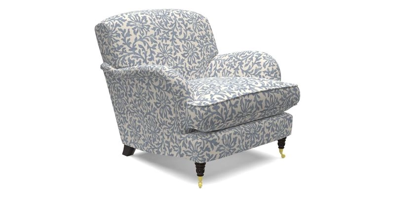 Kentwell Chair in Caroline Maria Applebee Collage Wildflowers with fringe in Sophie Bullion Currant