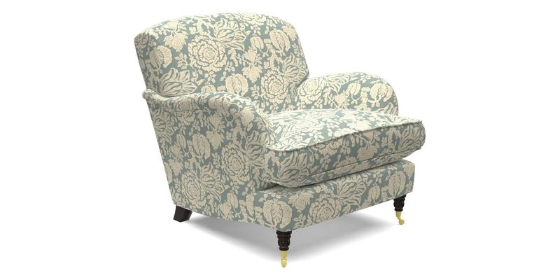 Kentwell Chair in Caroline Maria Applebee Collage Wildflowers with fringe in Sophie Bullion Currant