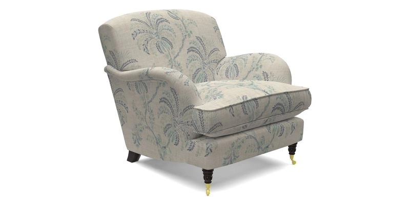 Kentwell Chair in Caroline Maria Applebee Collage Wildflowers with fringe in Sophie Bullion Currant