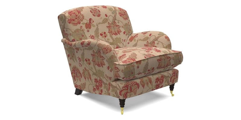 Kentwell Chair in Caroline Maria Applebee Collage Wildflowers with fringe in Sophie Bullion Currant