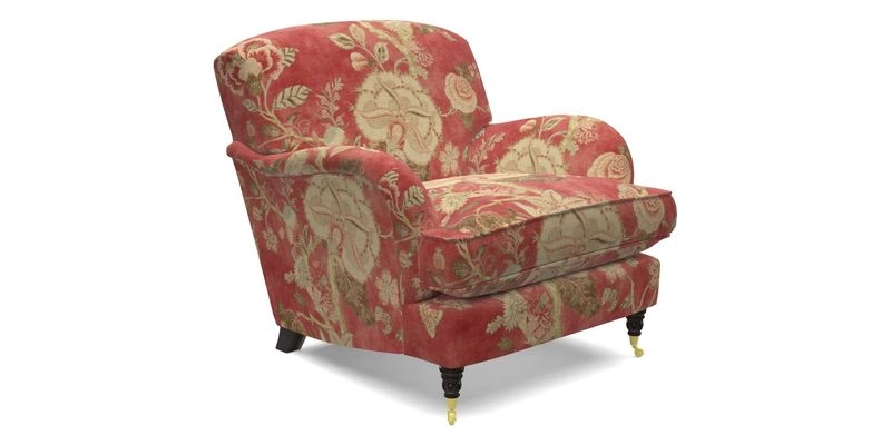 Kentwell Chair in Caroline Maria Applebee Collage Wildflowers with fringe in Sophie Bullion Currant