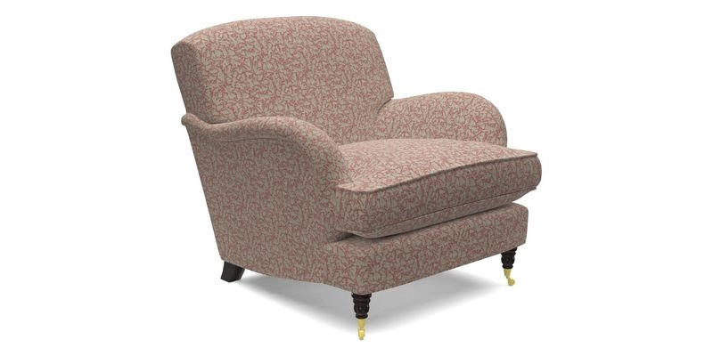 Kentwell Chair in Caroline Maria Applebee Collage Wildflowers with fringe in Sophie Bullion Currant