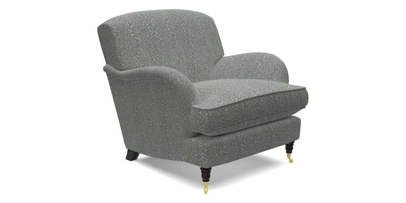 Kentwell Chair in Caroline Maria Applebee Collage Wildflowers with fringe in Sophie Bullion Currant