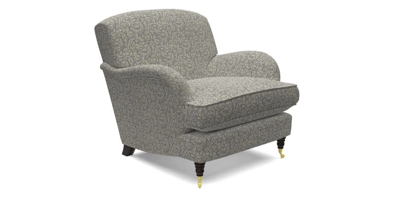 Kentwell Chair in Caroline Maria Applebee Collage Wildflowers with fringe in Sophie Bullion Currant