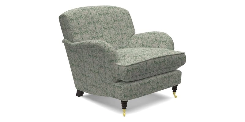 Kentwell Chair in Caroline Maria Applebee Collage Wildflowers with fringe in Sophie Bullion Currant