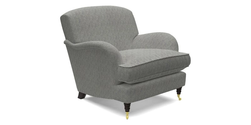 Kentwell Chair in Caroline Maria Applebee Collage Wildflowers with fringe in Sophie Bullion Currant