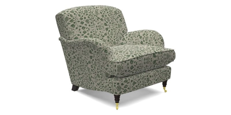 Kentwell Chair in Caroline Maria Applebee Collage Wildflowers with fringe in Sophie Bullion Currant