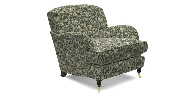 Kentwell Chair in Caroline Maria Applebee Collage Wildflowers with fringe in Sophie Bullion Currant