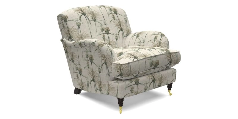 Kentwell Chair in Caroline Maria Applebee Collage Wildflowers with fringe in Sophie Bullion Currant