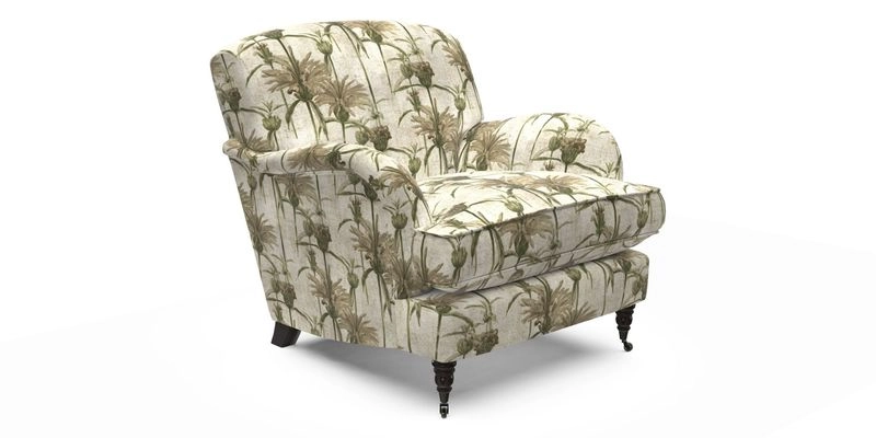 Kentwell Chair in Caroline Maria Applebee Collage Wildflowers with fringe in Sophie Bullion Currant