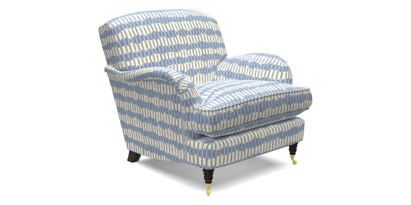 Kentwell Chair in Caroline Maria Applebee Collage Wildflowers with fringe in Sophie Bullion Currant