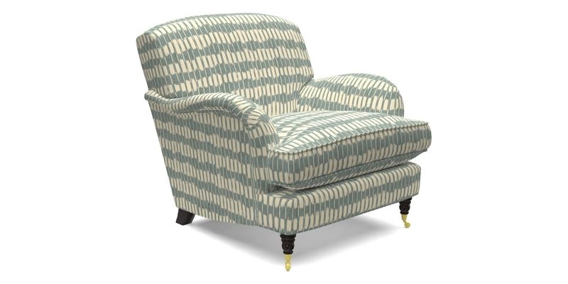 Kentwell Chair in Caroline Maria Applebee Collage Wildflowers with fringe in Sophie Bullion Currant