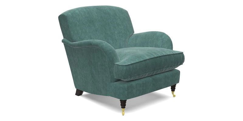 Kentwell Chair in Caroline Maria Applebee Collage Wildflowers with fringe in Sophie Bullion Currant