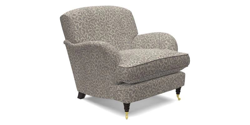 Kentwell Chair in Caroline Maria Applebee Collage Wildflowers with fringe in Sophie Bullion Currant