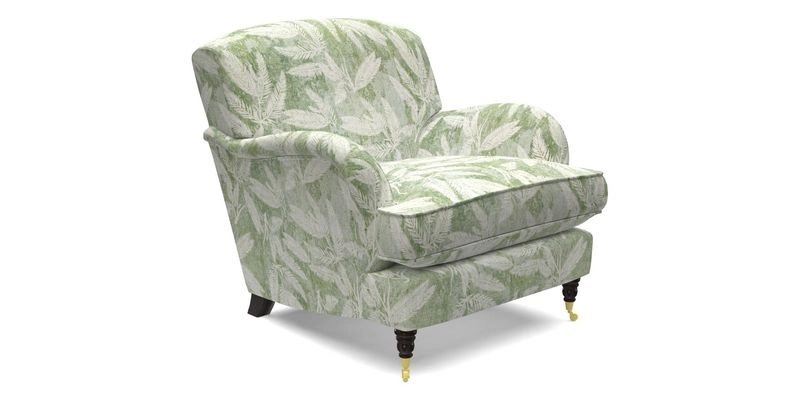 Kentwell Chair in Caroline Maria Applebee Collage Wildflowers with fringe in Sophie Bullion Currant