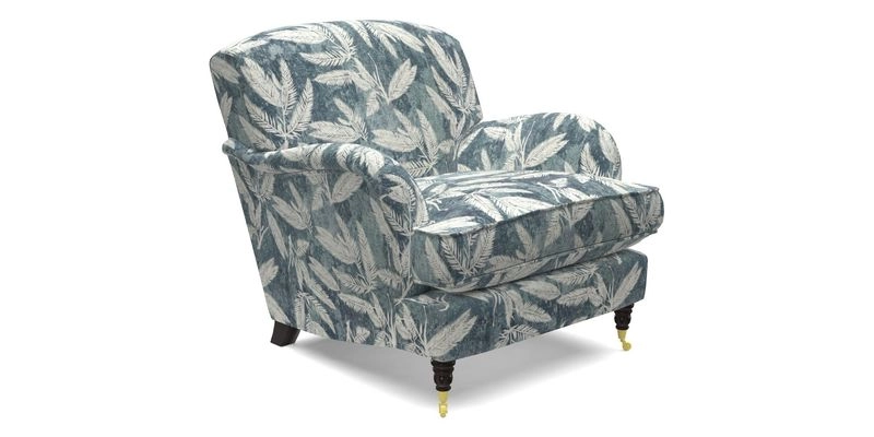 Kentwell Chair in Caroline Maria Applebee Collage Wildflowers with fringe in Sophie Bullion Currant