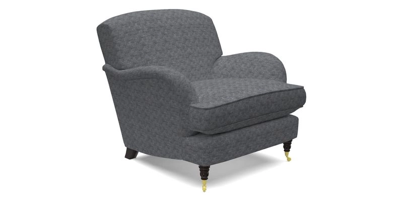 Kentwell Chair in Caroline Maria Applebee Collage Wildflowers with fringe in Sophie Bullion Currant