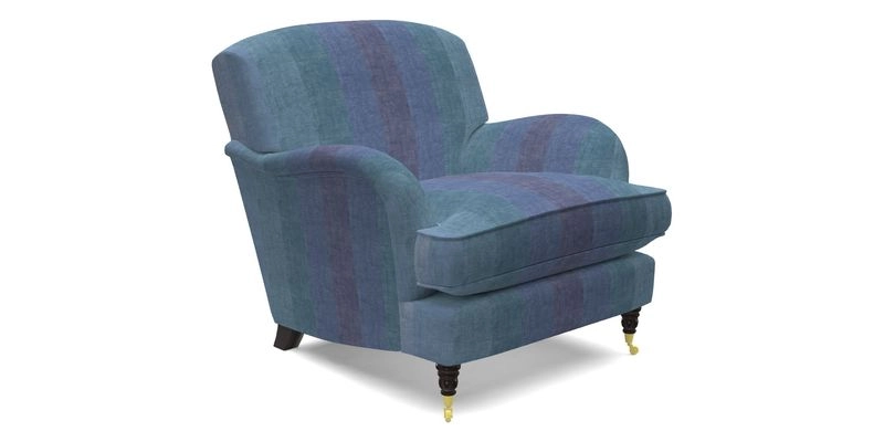 Kentwell Chair in Caroline Maria Applebee Collage Wildflowers with fringe in Sophie Bullion Currant