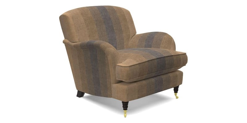 Kentwell Chair in Caroline Maria Applebee Collage Wildflowers with fringe in Sophie Bullion Currant