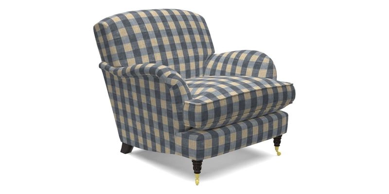 Kentwell Chair in Caroline Maria Applebee Collage Wildflowers with fringe in Sophie Bullion Currant