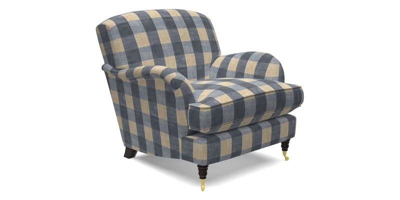 Kentwell Chair in Caroline Maria Applebee Collage Wildflowers with fringe in Sophie Bullion Currant