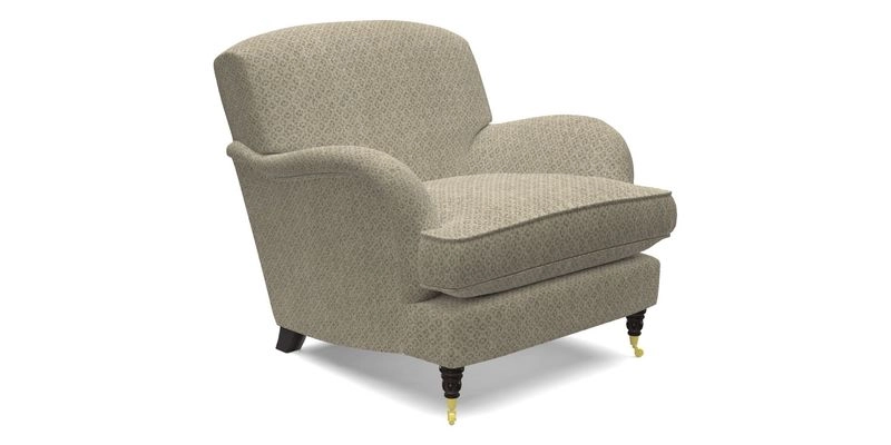 Kentwell Chair in Caroline Maria Applebee Collage Wildflowers with fringe in Sophie Bullion Currant