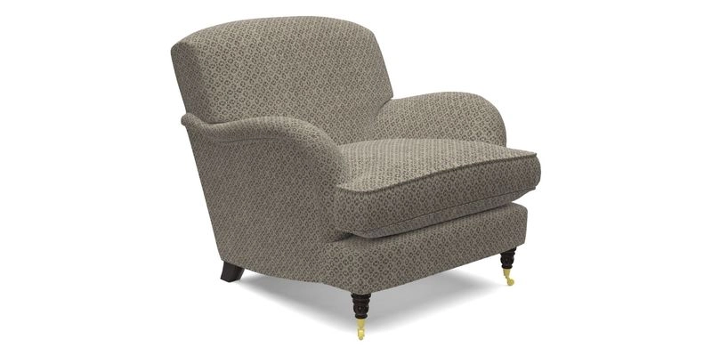 Kentwell Chair in Caroline Maria Applebee Collage Wildflowers with fringe in Sophie Bullion Currant