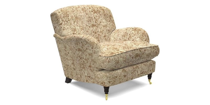 Kentwell Chair in Caroline Maria Applebee Collage Wildflowers with fringe in Sophie Bullion Currant