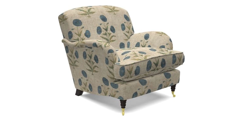 Kentwell Chair in Caroline Maria Applebee Collage Wildflowers with fringe in Sophie Bullion Currant