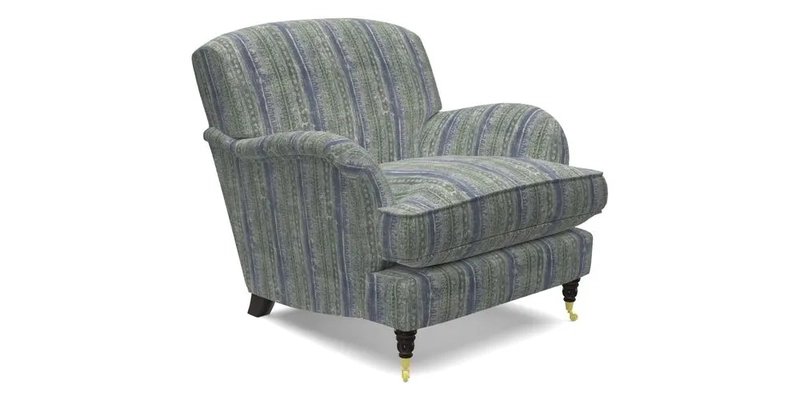 Kentwell Chair in Caroline Maria Applebee Collage Wildflowers with fringe in Sophie Bullion Currant