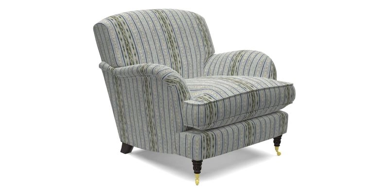 Kentwell Chair in Caroline Maria Applebee Collage Wildflowers with fringe in Sophie Bullion Currant