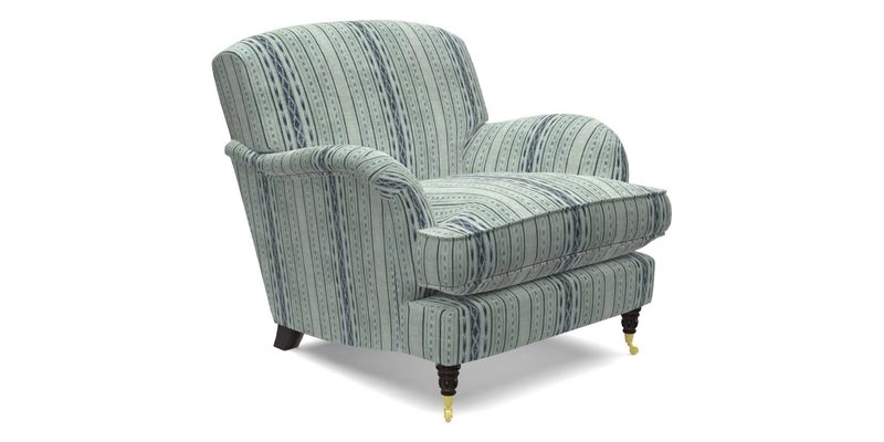 Kentwell Chair in Caroline Maria Applebee Collage Wildflowers with fringe in Sophie Bullion Currant