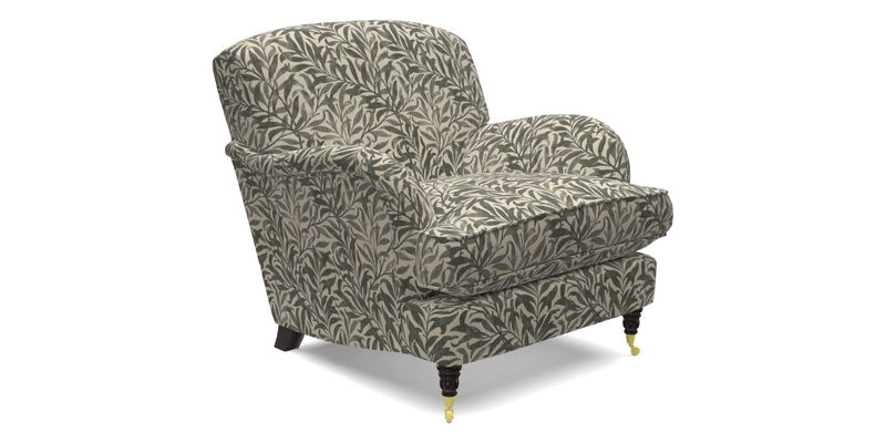 Kentwell Chair in Caroline Maria Applebee Collage Wildflowers with fringe in Sophie Bullion Currant