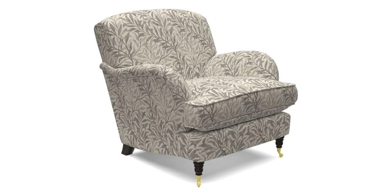 Kentwell Chair in Caroline Maria Applebee Collage Wildflowers with fringe in Sophie Bullion Currant