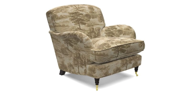 Kentwell Chair in Caroline Maria Applebee Collage Wildflowers with fringe in Sophie Bullion Currant