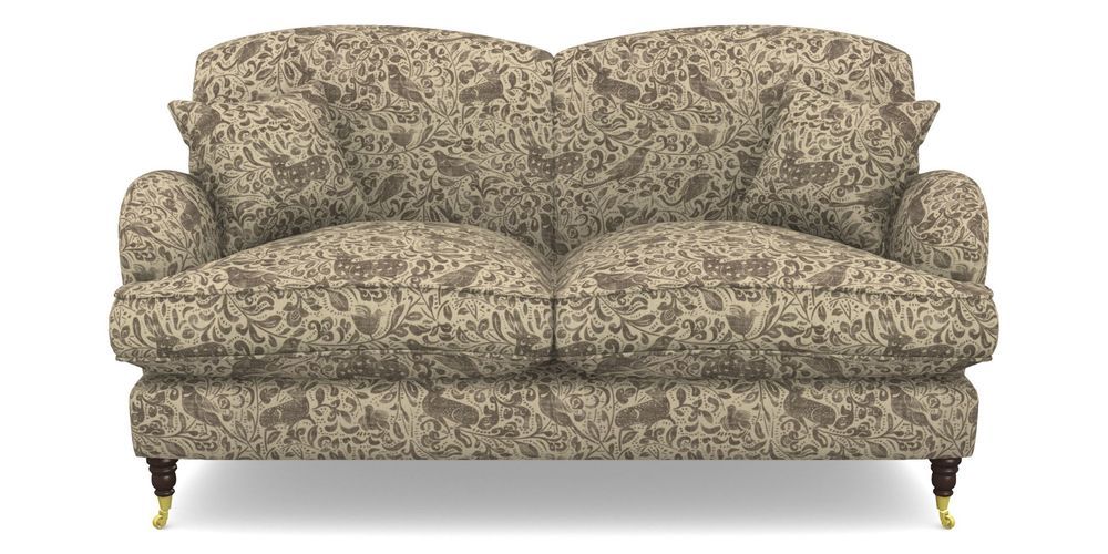 Product photograph of Kentwell 2 5 Seater 2 Hump Sofa In V A Drawn From Nature - Bird And Rabbit - Brown from Sofas and Stuff Limited