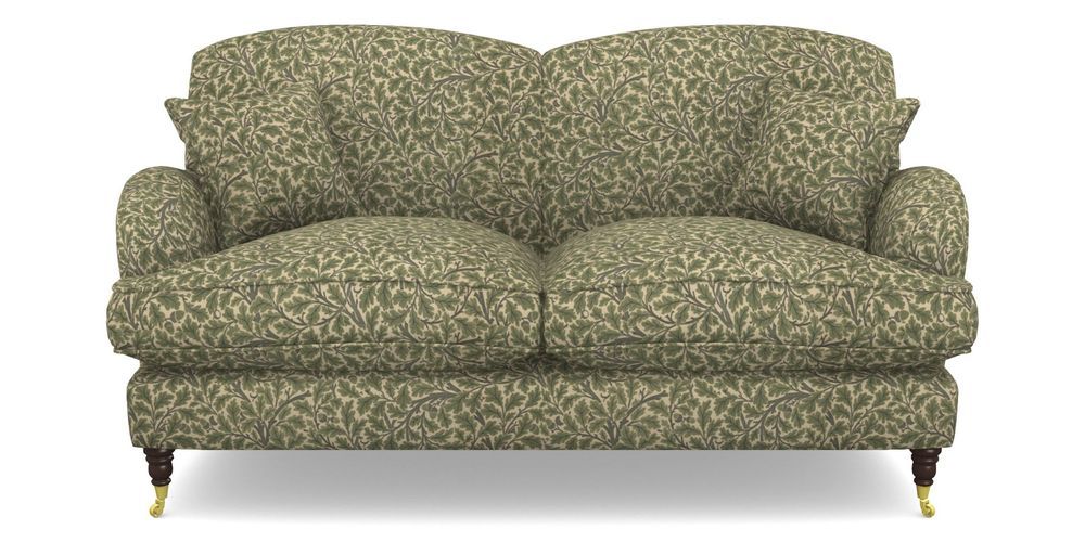 Product photograph of Kentwell 2 5 Seater 2 Hump Sofa In V A Drawn From Nature Collection - Oak Tree - Light Green from Sofas and Stuff Limited