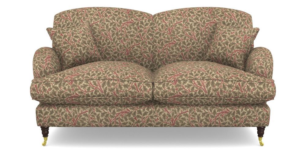 Product photograph of Kentwell 2 5 Seater 2 Hump Sofa In V A Drawn From Nature Collection - Oak Tree - Red from Sofas and Stuff Limited