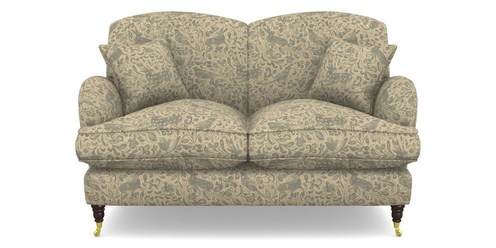 Product photograph of Kentwell 2 Seater 2 Hump Sofa In V A Drawn From Nature - Bird And Rabbit - Duck Egg from Sofas and Stuff Limited