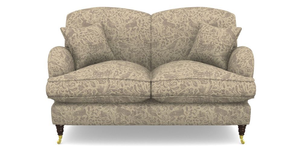 Product photograph of Kentwell 2 Seater 2 Hump Sofa In V A Drawn From Nature - Bird And Rabbit - Grey from Sofas and Stuff Limited