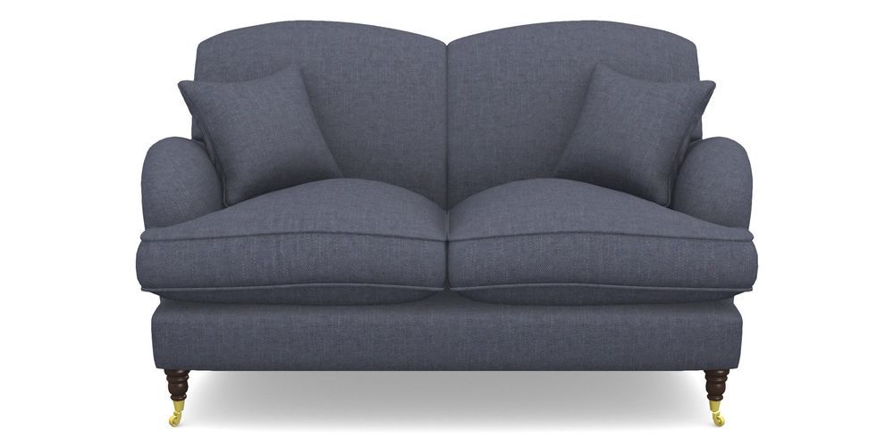 Product photograph of Kentwell 2 Seater 2 Hump Sofa In Easy Clean Plain - Navy from Sofas and Stuff Limited