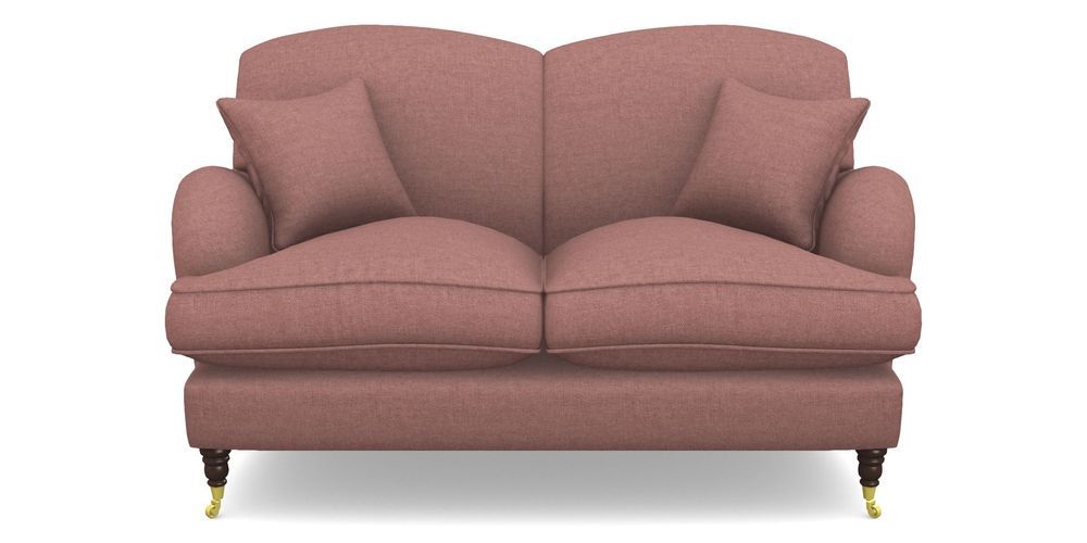 Product photograph of Kentwell 2 Seater 2 Hump Sofa In Easy Clean Plain - Rosewood from Sofas and Stuff Limited