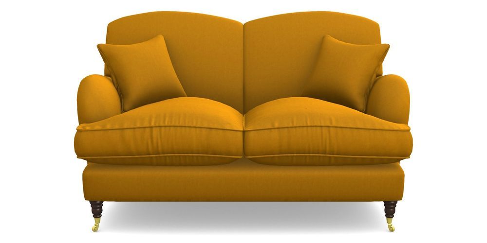 Product photograph of Kentwell 2 Seater 2 Hump Sofa In House Velvet - Saffron from Sofas and Stuff Limited