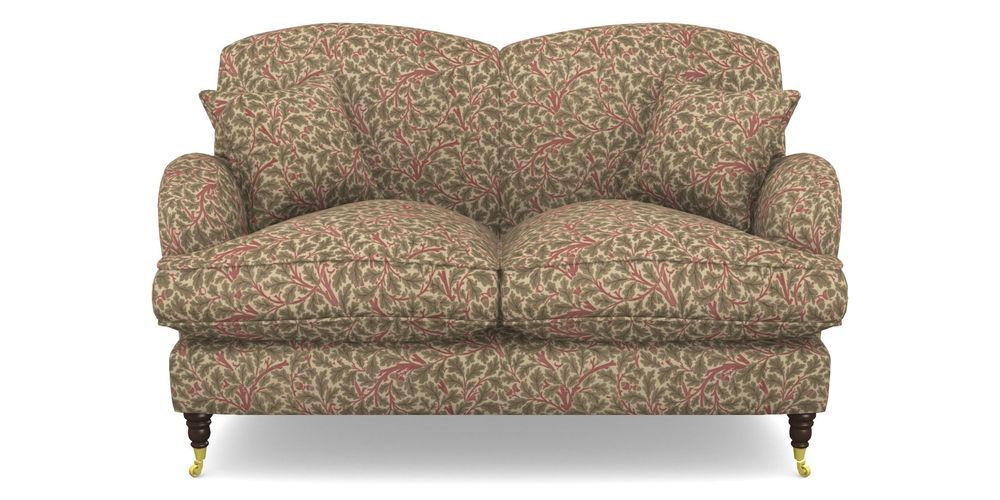 Product photograph of Kentwell 2 Seater 2 Hump Sofa In V A Drawn From Nature Collection - Oak Tree - Red from Sofas and Stuff Limited