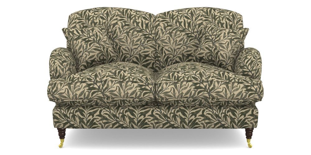 Product photograph of Kentwell 2 Seater 2 Hump Sofa In V A Drawn From Nature - Willow Bough Large - Dark Green from Sofas and Stuff Limited