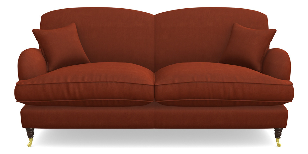 Product photograph of Kentwell 3 Seater 2 Hump Sofa In Clever Tough And Eco Velvet - Tawny from Sofas and Stuff Limited