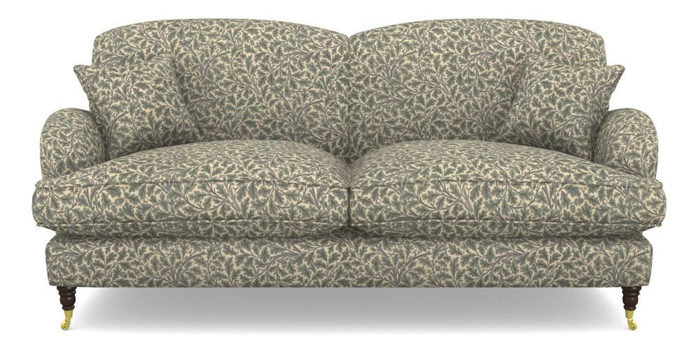 Product photograph of Kentwell 3 Seater 2 Hump Sofa In V A Drawn From Nature Collection - Oak Tree - Duck Egg from Sofas and Stuff Limited